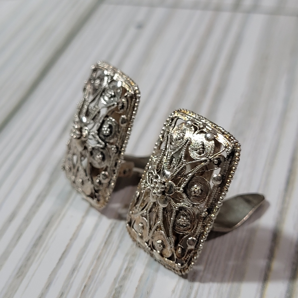 Filigree Rectangular Earrings. - image 4